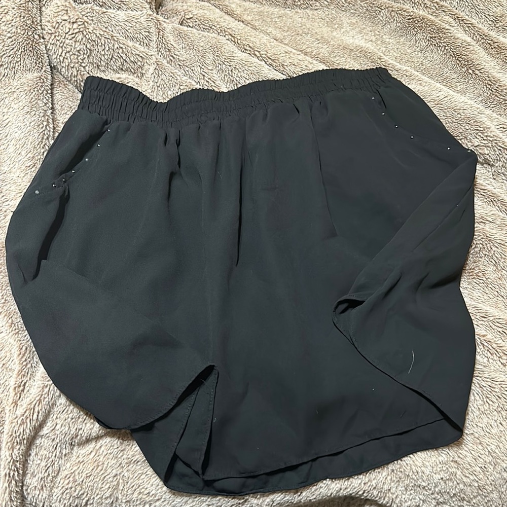 Black chiffon skirt